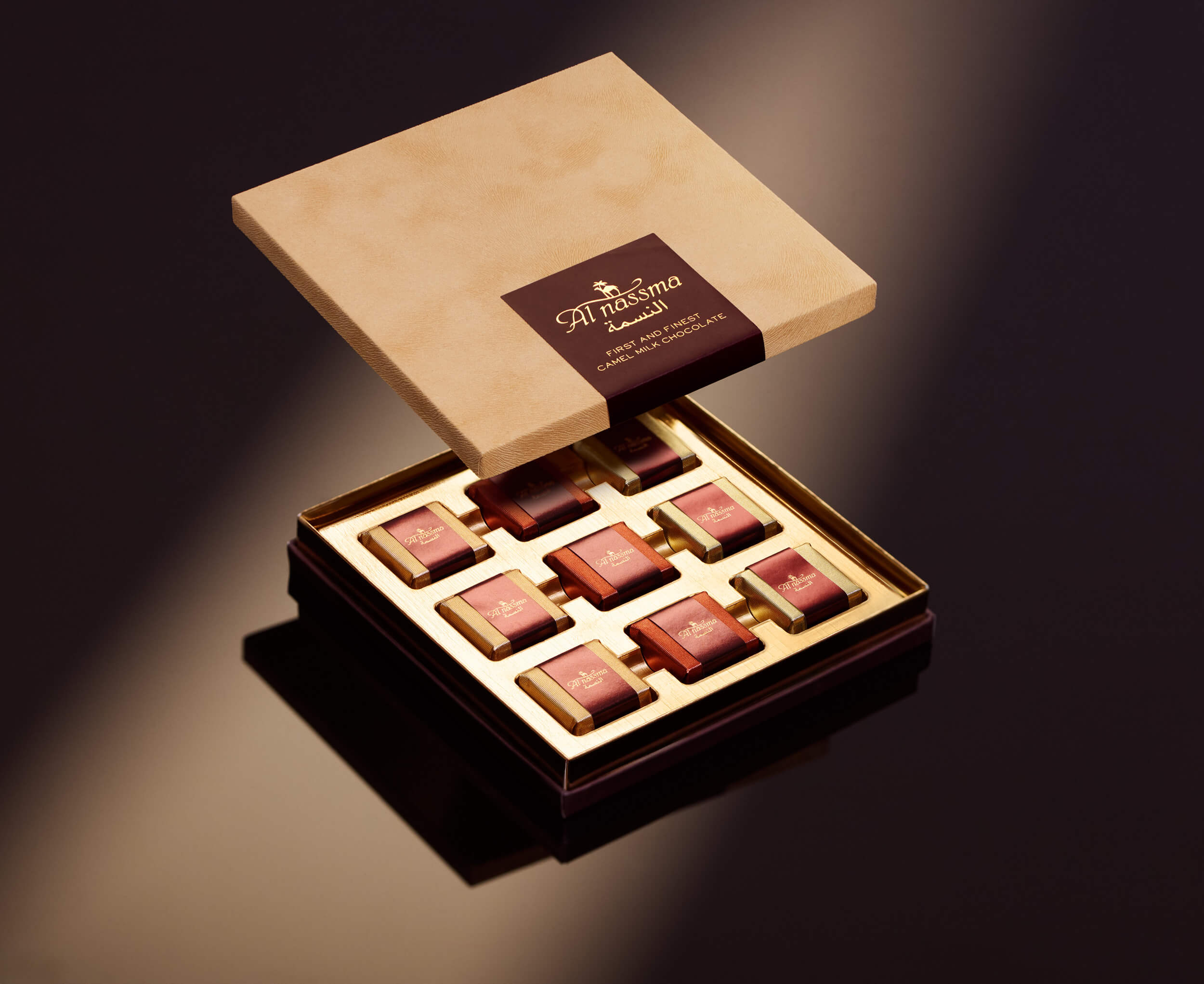 Al Nassma Chocolate 
Camel milk chocolate